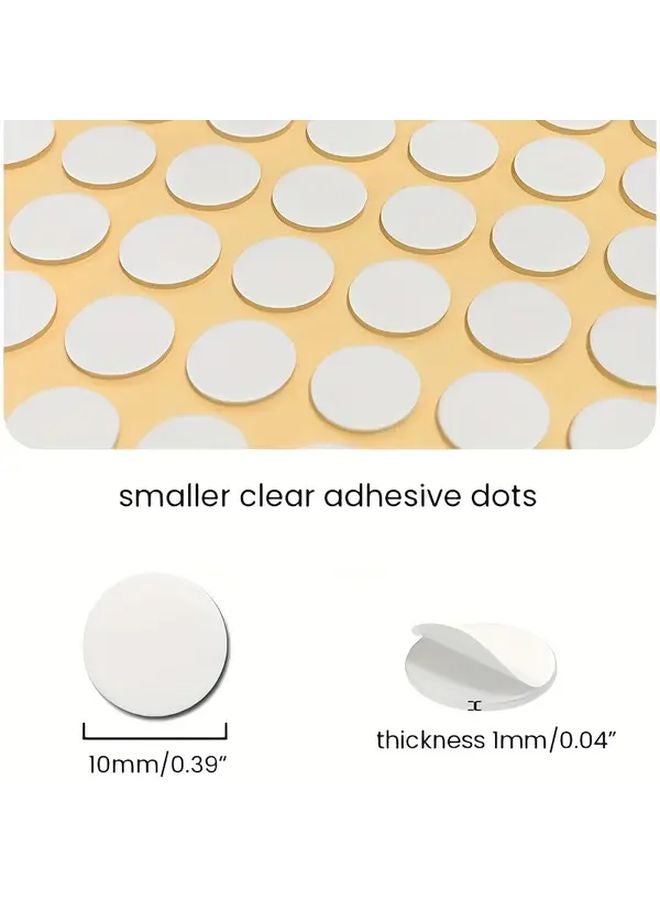 600pcs 10mm Transparent Removable No Residue Glue Dots For Crafts Decorations - Image 3