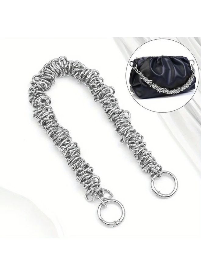 Elegant Silvery Metal Bag Chains Replacement Purse Handles And Shoulder Straps - Image 2