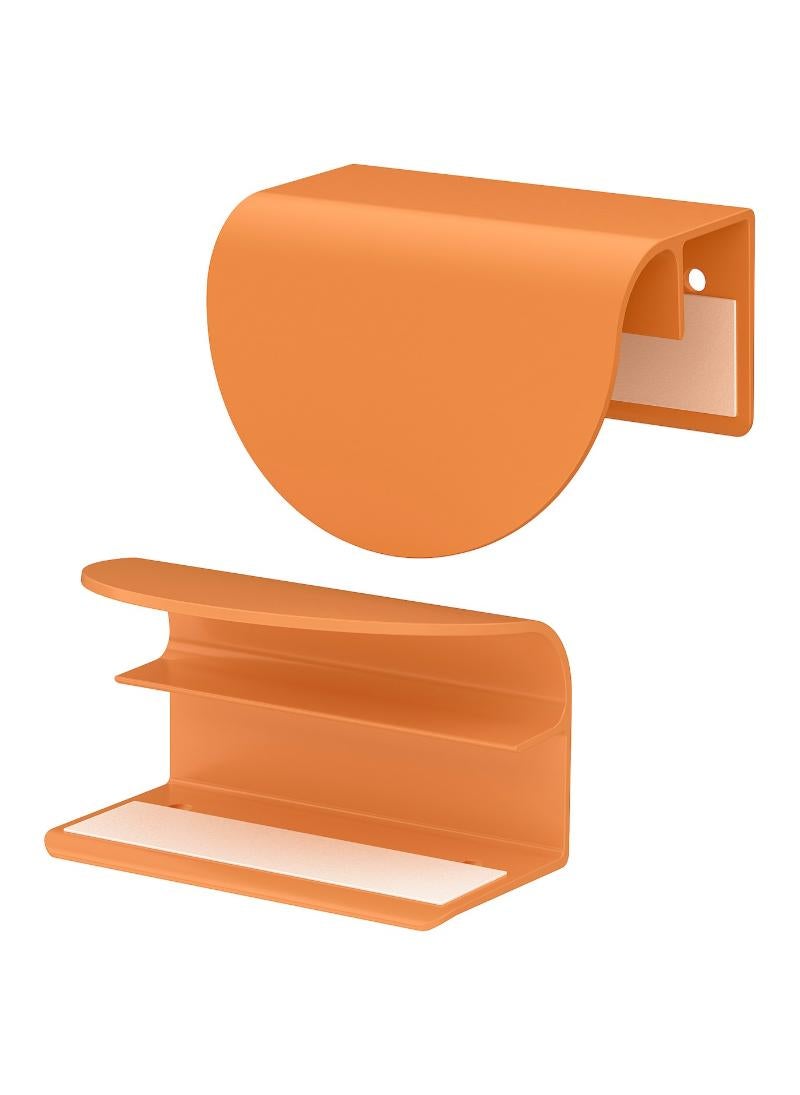 Clip On Handle Orange 60Mm 2Pack