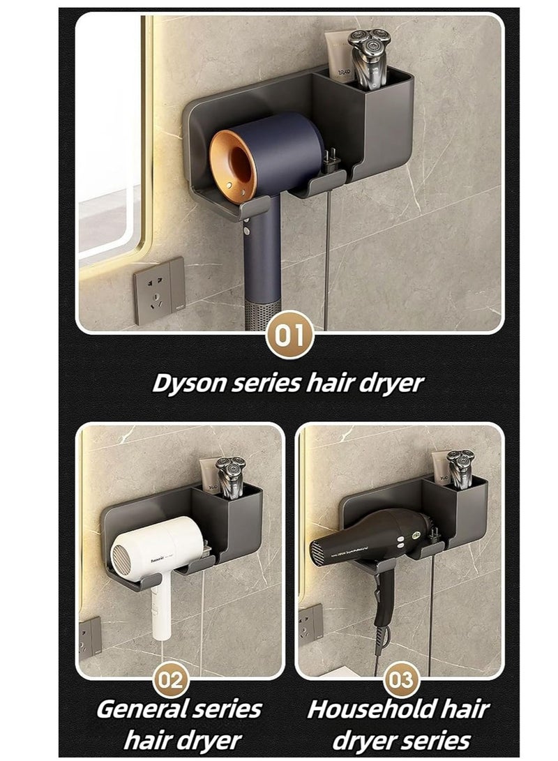 Bukela Hair Dryer Holder Wall Mounted, Self Adhesive Hair Dryer organizer Wall Mount, Blow Dryer Holder , Hair Dryer Stand for Bathroom  - Image 5