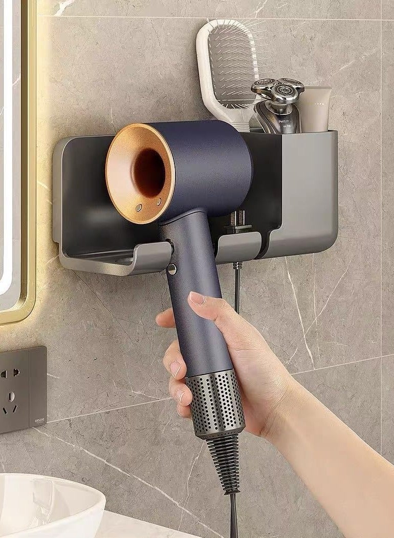 Bukela Hair Dryer Holder Wall Mounted, Self Adhesive Hair Dryer organizer Wall Mount, Blow Dryer Holder , Hair Dryer Stand for Bathroom  - Image 2