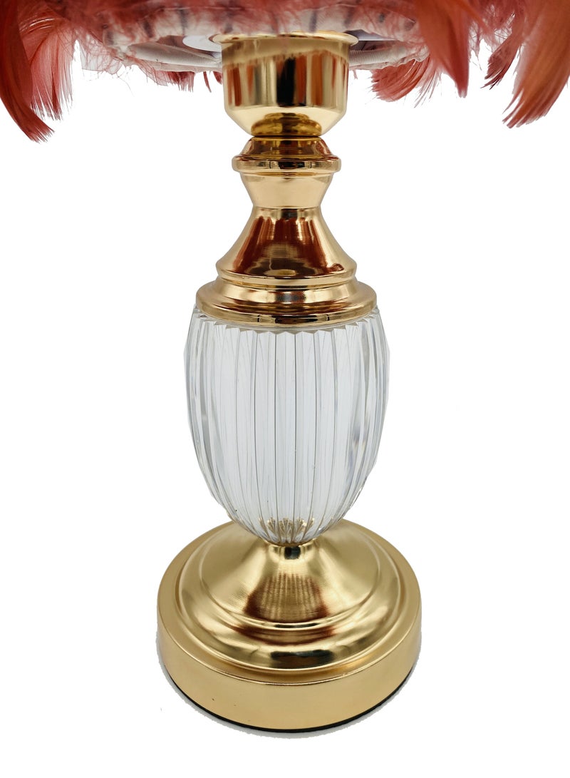 سکیلو مصباح سرير LED عصري على شكل ريشة - ضوء ليلي ناعم بزهرة الهندباء بثلاثة ألوان | مصباح طاولة مزخرف لغرفة النوم، أو الدراسة، أو الهدايا (30×47 سم، موديل LIT-01) - Image 4