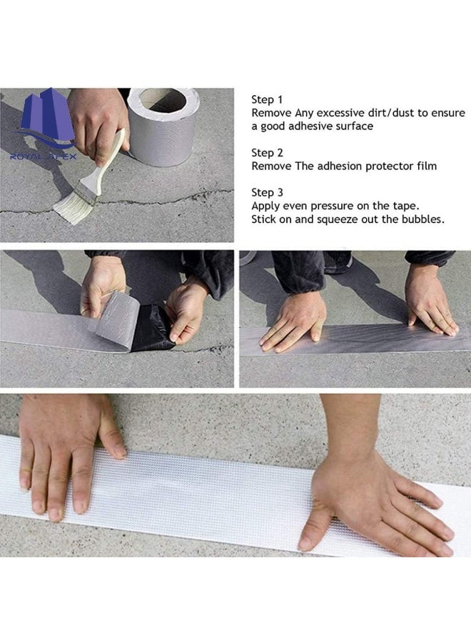 Royal Apex Multi-Purpose Strong Aluminium Foil Adhesive Insulation Tape For Roof Leak Surface Crack Window Sill Gap Pipe Rupture Boat Sealing Etc‚  - Image 5