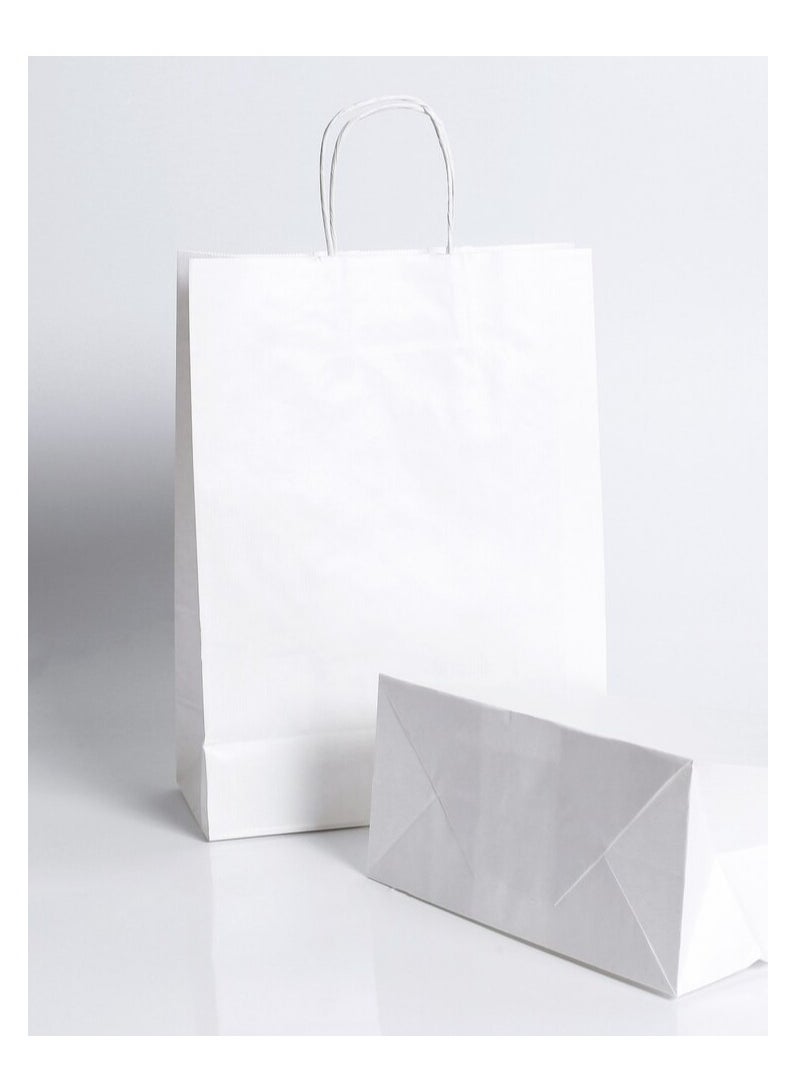 Generic 25 Pcs White Gift Paper Bag/ 31*26*12 cm  - Image 3