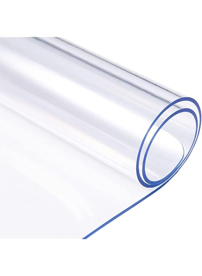 erorex Clear Table Protector 1.5Mm Thick Rectangular Clear Desk Pad Mat Plastic Table Cover Dining Table Protector Desk Protector Mat Clear Clear Desk Pad For Writing Desk 60 * 120Cm - Image 1
