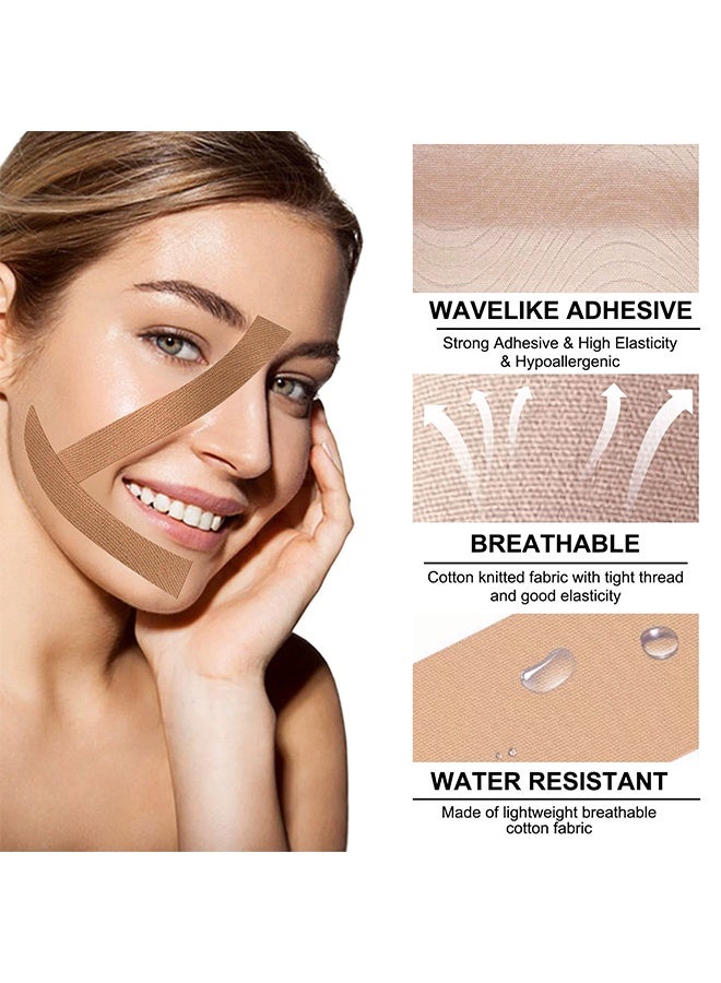 Elaimei Facial Myofascial Lift Tape, Facial Lifting Strap, Anti Wrinkle Firming Facial Lifting Slimming Masseter Muscle, Neck Skin Lifting Patch for Men and Women - 2.5CM X 5M - Image 5