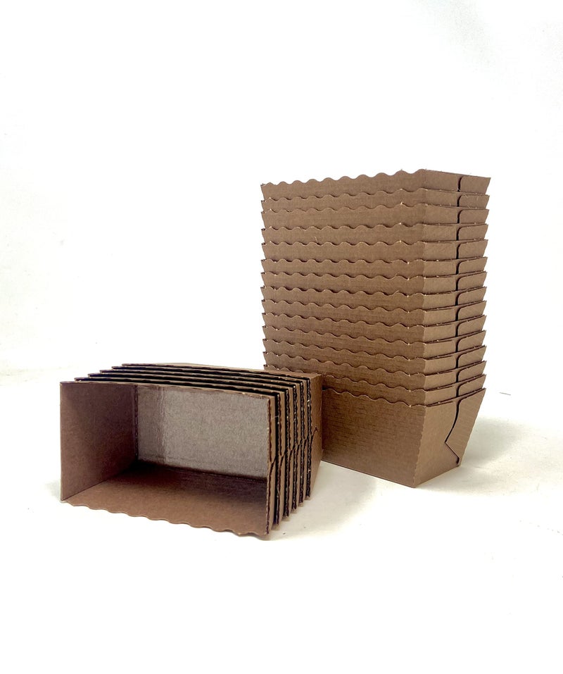 Bakery Direct 100 Chocolate Brown Disposable Mini LoafCake Moulds