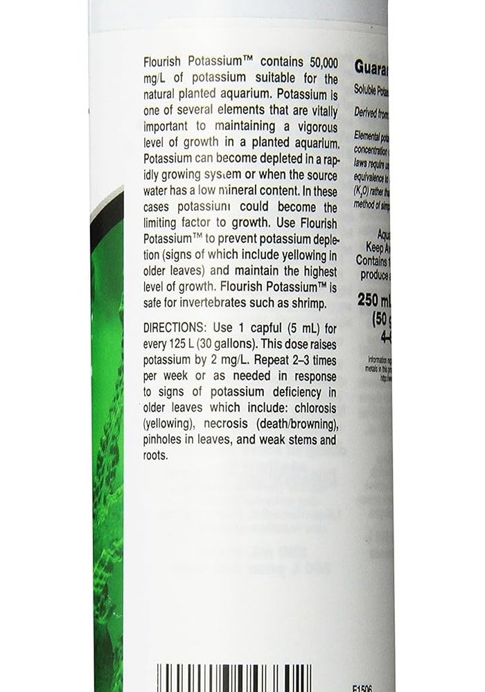 Seachem Flourish Potassium Supplement for Planted Aquariums, 250 ml - Image 2