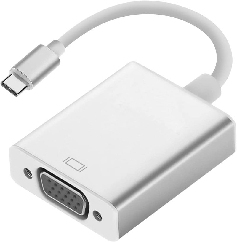 ikis USB-C to VGA Adapter -USB Type C (Thunderbolt 3) to VGA Cable Converter for Surface Book 2 Chromebook XPS 13 - Image 1
