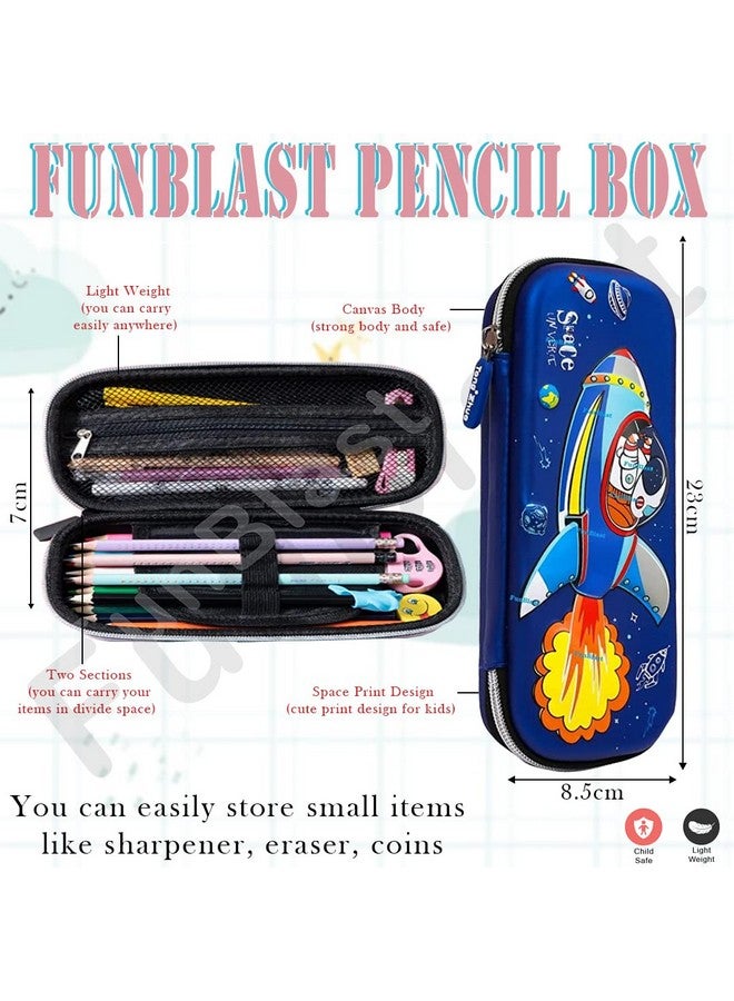 FunBlast Space Pencil Case for Kids, Space Theme Return Gifts for Kids, Pencil Pouch for Kids, Pencil Box for Kids, Pencil case for Boys, Return Gifts for Kids - Space Pencil Case - Image 3
