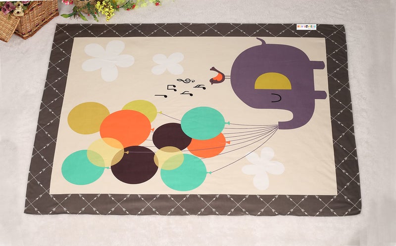 NEW COMERS® Ultra Soft Plush Baby Blanket for Newborn|Ac Room Blanket for Summer|Infants Winter Swaddler|All Season Multiuse Products-90 x 70 cm Brown-Beige-108 - Image 2