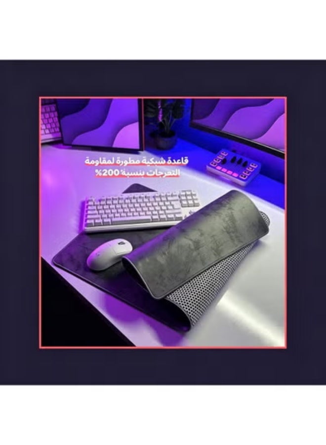 XXL Large Gaming Mouse Pad 900×400×3mm, Waterproof Smooth Microfiber Desk Mat, Non-Slip Thick Rubber Base, Foldable Washable Desktop Protector for Gaming Office Home Workstation - Image 5