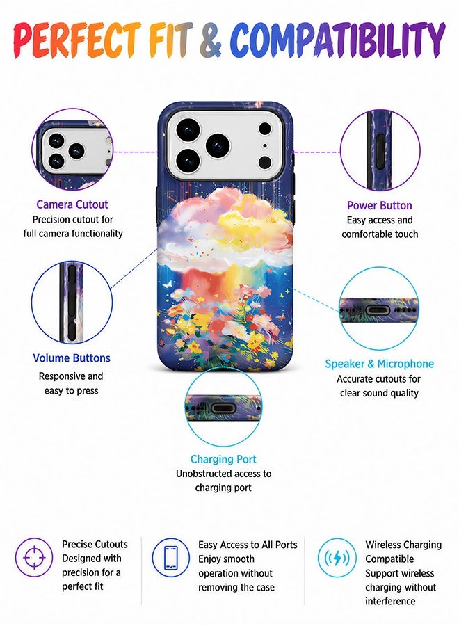 مافي مجموعة حماية 5 في 1 لهاتف iPhone 17 Pro - غطاء مزدوج الطبقات مقاوم للصدمات (طبقة داخلية من مادة TPU + طبقة خارجية من مادة PC) مع واقيين للشاشة فائق الدقة وواقيين شفافين لعدسة الكاميرا - حماية كاملة ضد الصدمات، غطاء هاتف مضاد لبصمات الأصابع والعرق مع أزرار مستقلة - Image 5