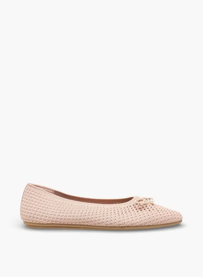 Women Textured Ballerina Shoes