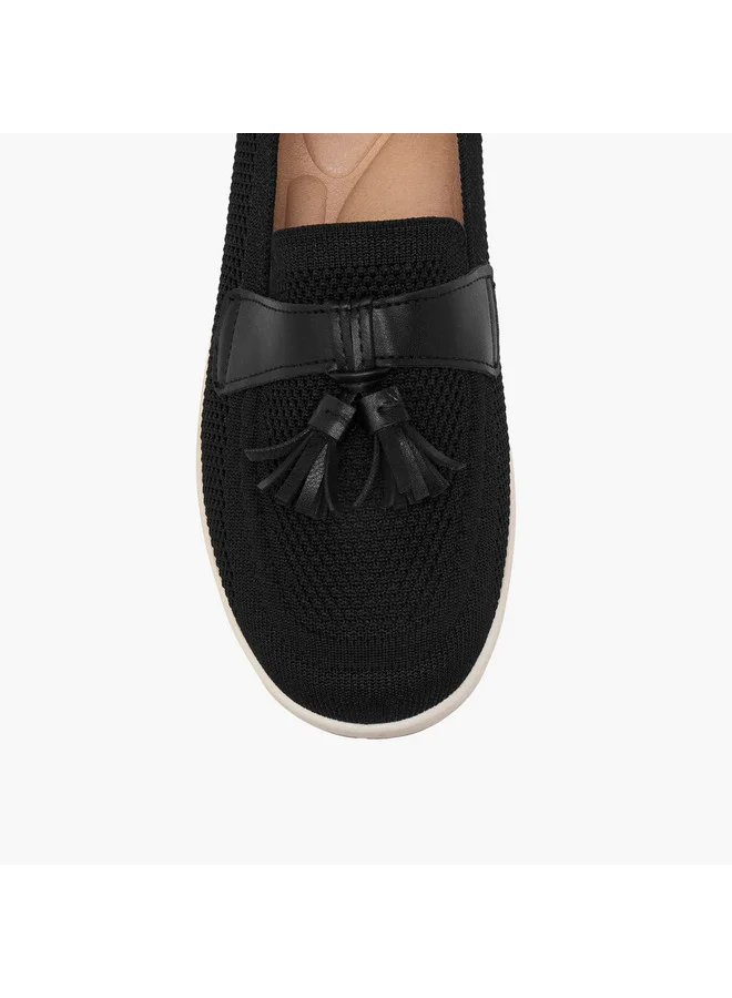 Flora Bella By Shoexpress Women's Tassel Detail Slip-On Loafers