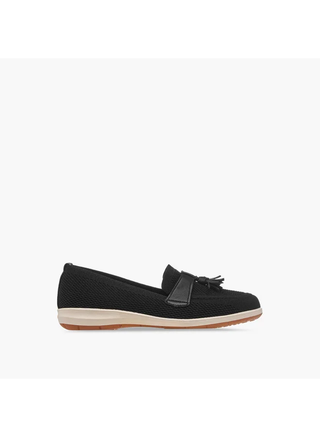 Flora Bella By Shoexpress Women's Tassel Detail Slip-On Loafers