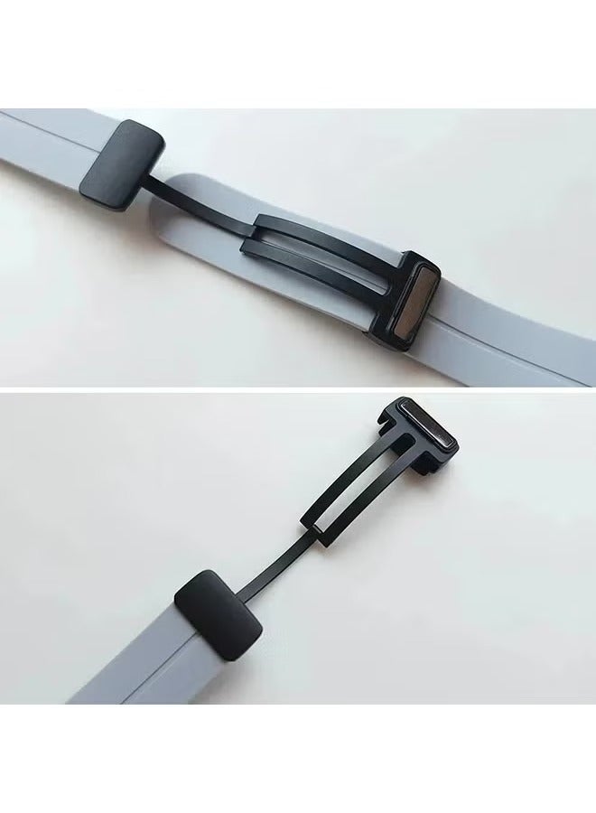 JAJEEK Silicone Watch Band For CMF by Nothing Watch Pro/Watch Pro 2 Watchband Bracelet Magnetic Folding Buckle Soft Silicone Replacement Straps for Men Women - Image 3