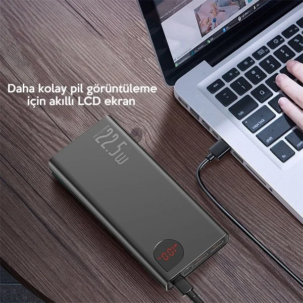 Baseus Adaman 20000 Mah 22.5W Fast Charging Power Bank 2 USB 1 USB Type C