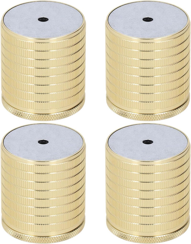 Adjustable Bed Riser Strong Load Bearing Aluminum Alloy Furniture Riser for Sofa, Bed, Table (Gray) (Bright Gold) - Image 1