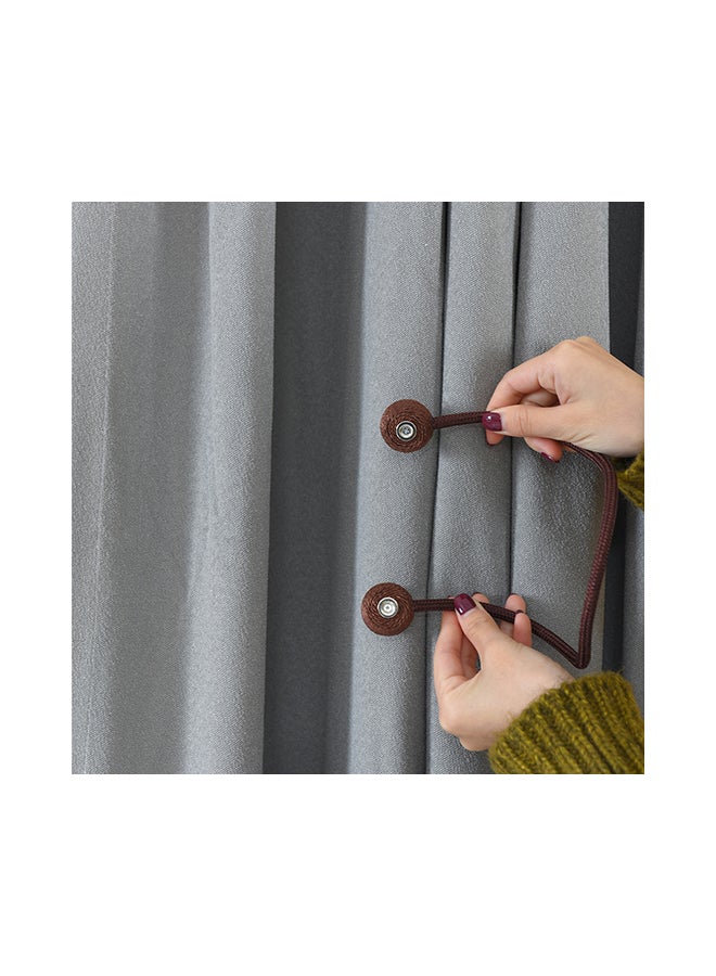 Loquat 2-Piece Strong Magnetic Twist Ties Magnet Cord Winder Set Coffee - Image 3