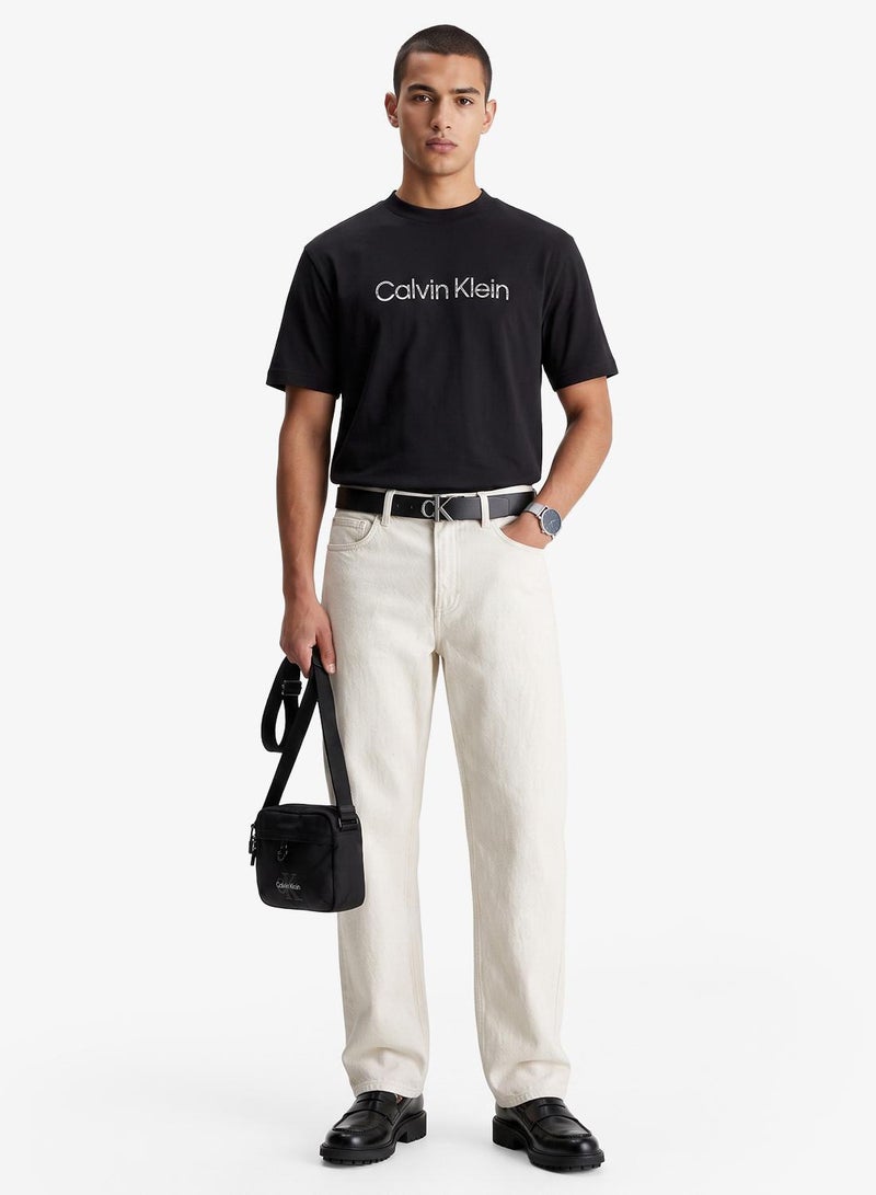 CALVIN KLEIN Fade Logo Crew Neck T-Shirt - Image 1