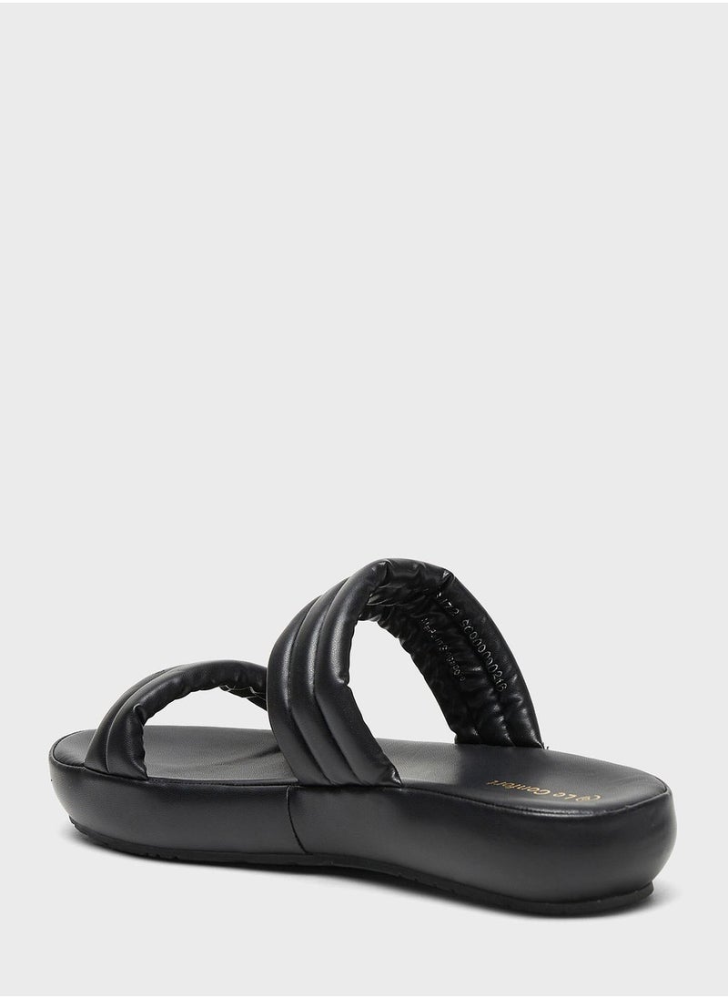 Le Confort - Double Strap Wedge Sandals - Image 1