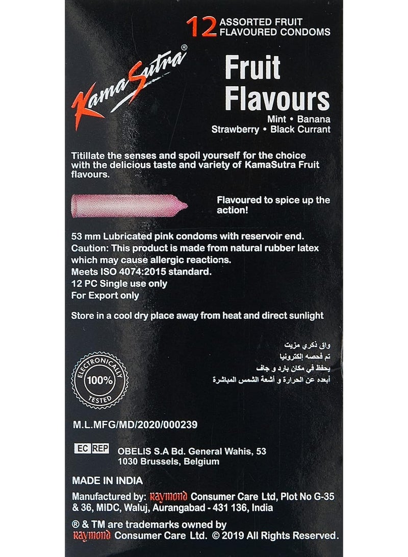 Kamasutra 12-Fruit Flavours Condoms - Image 3