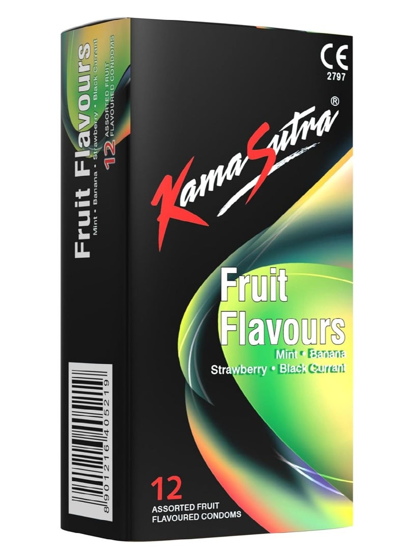 Kamasutra 12-Fruit Flavours Condoms - Image 1