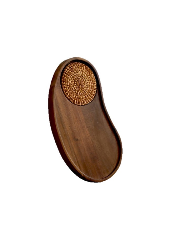 Natural Acacia Wood Cashew Tray - Multi-Functional Serving Platter with Coaster, Perfect for Home & Guest Serving - Image 4