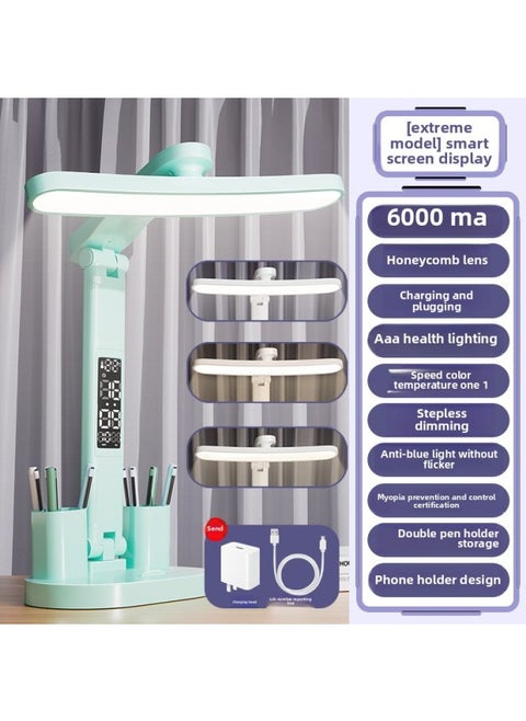 Desk Bedside Lamp Endurance Reading Lamp Charging Super Long Children's Bedroom Student Dormitory Desk Lamp Eye Protection-Specifications:Smart Screen Display  With Pen Holder + Charging Head