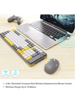 QW06 Wireless 2.4G, Bluetooth Keyboard and Mouse Combo english & arabic (Red) - pzsku/ZF15CD0758D29CD47BFA7Z/45/_/1726490669/5ecb69ed-4a18-42fa-9f88-b28d9e3e8ff4