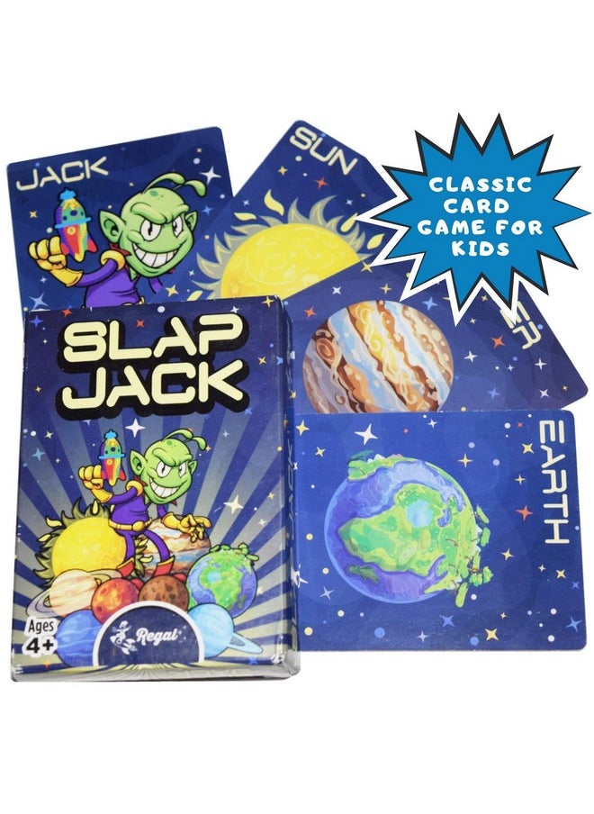 ريجال جيمز - لعبة ورق Slap Jack للأطفال من سن 4 إلى 5 سنوات و6 إلى 7 سنوات و8 إلى 9 سنوات فما فوق | لعبة لوحية سفر مسلية للعائلات (عبوة واحدة) - Image 1