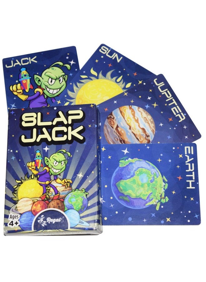 ريجال جيمز - لعبة ورق Slap Jack للأطفال من سن 4 إلى 5 سنوات و6 إلى 7 سنوات و8 إلى 9 سنوات فما فوق | لعبة لوحية سفر مسلية للعائلات (عبوة واحدة) - Image 1