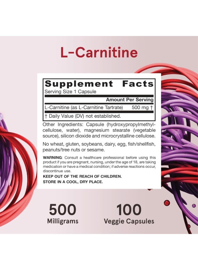 جارو فورملاز إل-كارنيتين ٥٠٠ ملغ ١٠٠ كبسولة - Image 3