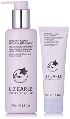 Liz Earle Lavender Basil Hand Wash 200ml Hand Repair 50ml Duo