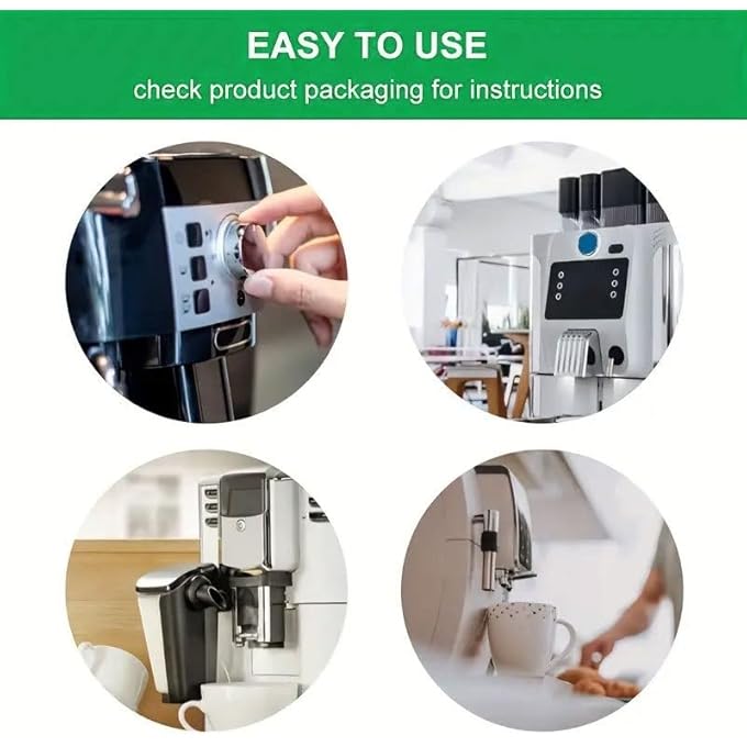 FDTY 30 قرصًا لتنظيف الإسبريسو، متوافق مع جميع ماكينات القهوة الرئيسية، ينظف المناطق الداخلية التي يصعب الوصول إليها في فلتر القهوة، منظف بقايا القهوة - Image 4