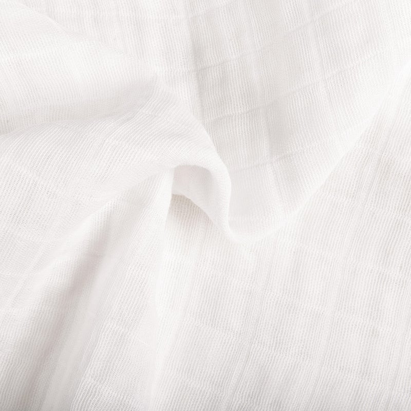 Babyletto 100% Organic Cotton Mini Crib Sheet, GOTS-Certified, Fitted 360°, Ultra-Soft and Breathable Muslin - Plain White - Image 5