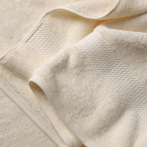Superior Egyptian Cotton Pile 6 Piece Towel Set, Includes 2 Bath, 2 Hand, 2 Face Towels/Washcloths, Ultra Soft Luxury Towels, Thick Plush Essentials, Guest Bath, Spa, Hotel Bathroom, Cream - Image 3