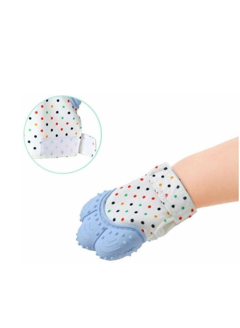 Baby Teething Mitt, Self Soothing Teether Toy Relieve Teething Pain and Prevent Scratches - 1 Glove, (Orange) - Image 4