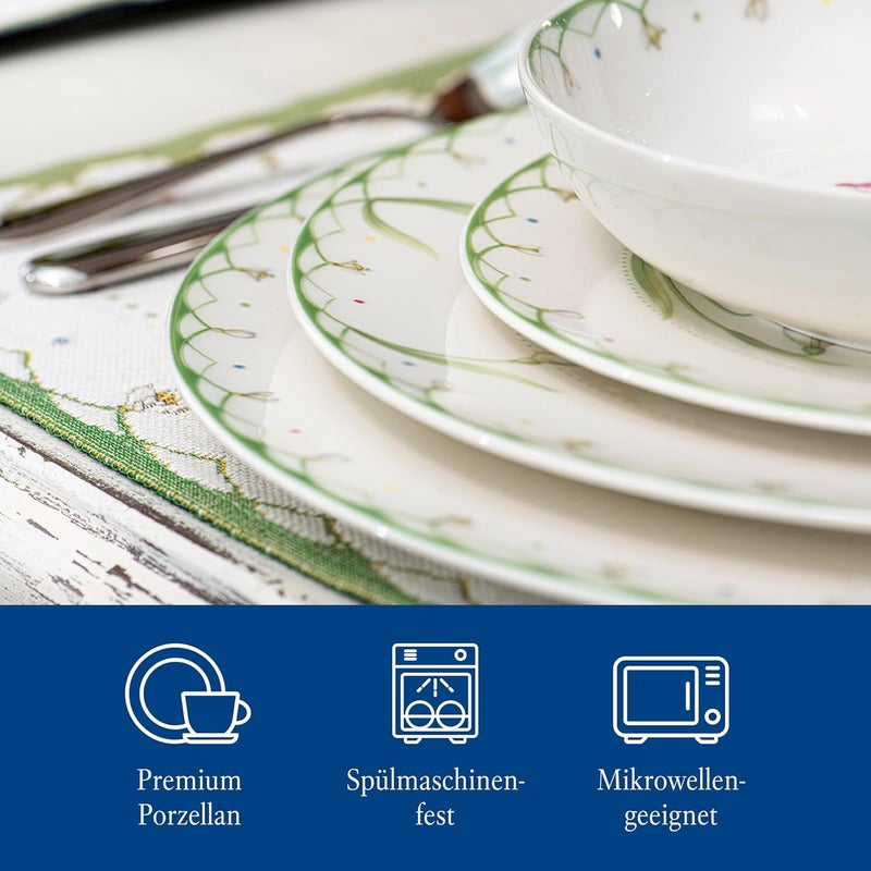 Villeroy & Boch طبق عشاء فيليروي وبوش الربيع الملون 105 في بورسلين فاخر أبيض اللون - Image 2