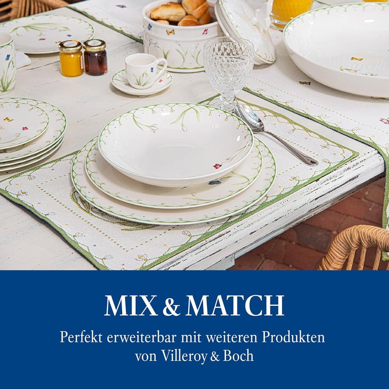 Villeroy & Boch طبق عشاء فيليروي وبوش الربيع الملون 105 في بورسلين فاخر أبيض اللون - Image 5