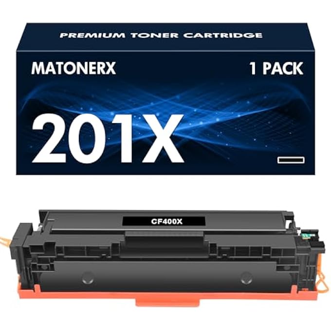TONER CARTRIDGES REPLACEMENT FOR HP 201X TONER CARTRIDGES 1 PACK HIGH YIELD FOR COLOR PRO M252DW M252N, COLOR PRO MFP M277DW M277N M277C6 M274N