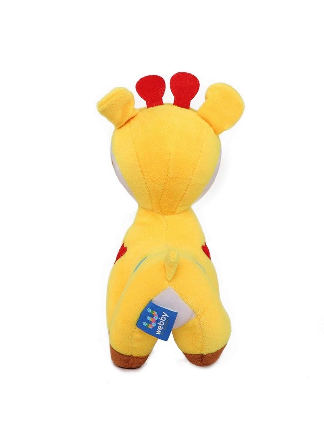 Webby Soft Animal Plush Deer Toy 20cm, Yellow - Image 4