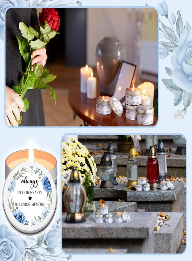 MTLEE 24 Pcs Funeral Memorial Candles Funeral Favors for Guests Celebration of Life Supplies Lavender Scented Tealight Sympathy Gifts Memorial Service Grief Share Meeting(Elegant) - Image 5