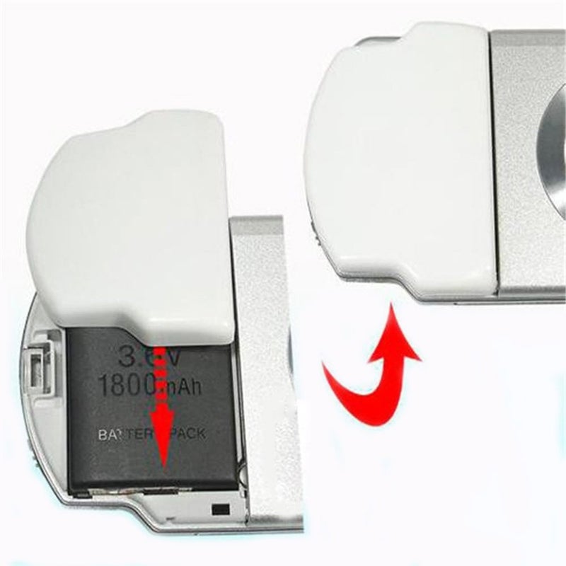 Ambertown Battery Back Door Cover Case for PSP 2000 2001 3000 3001 Playstation Portable Repair Parts Replacement White - Image 5