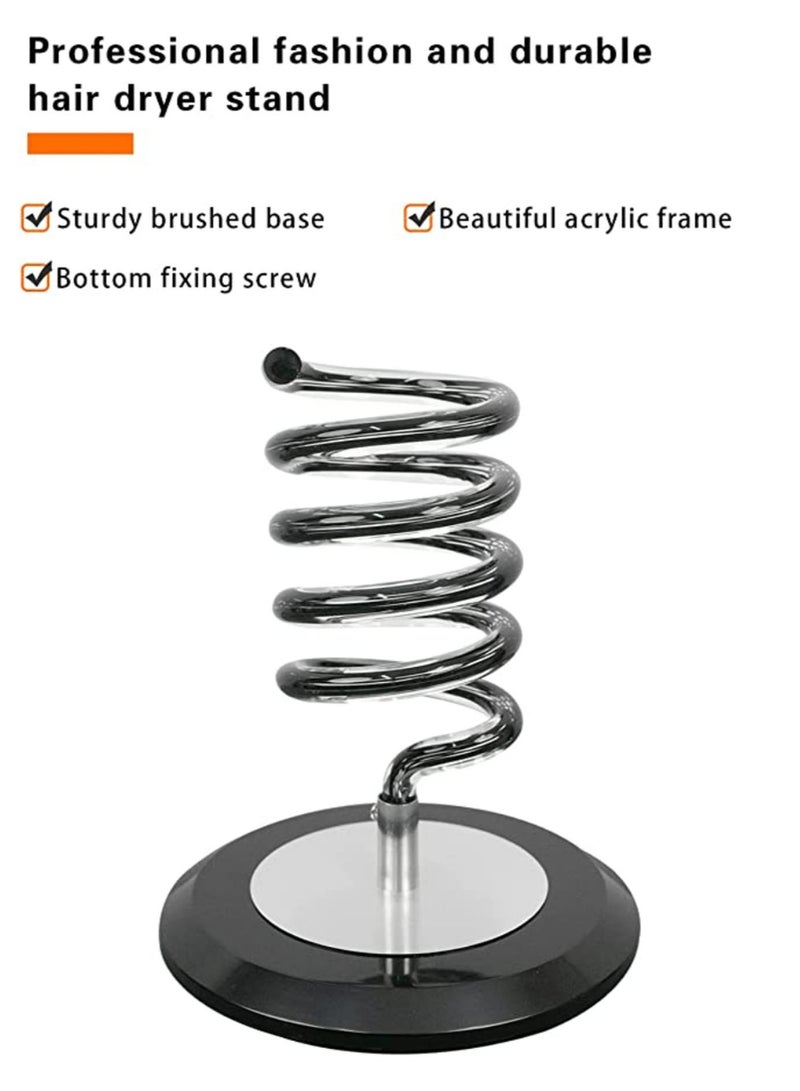 Hair Dryer Stand Short Spiral Type for Hair Styling, Bathroom, Beauty Salon, Barbershop Equipment - Image 4