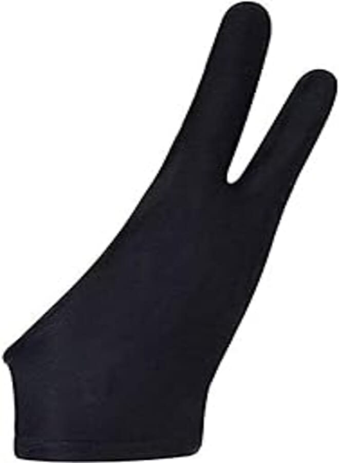 artist Glove Two-Finger Glove for Graphics Drawing Tablet Light Box Tracing Light Pad