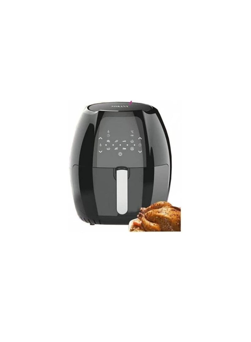 سوكاني قلاية هوائية صحية ديجيتال تعمل باللمس  8014- 8 لتر+شنطة دكان علاء - Image 3