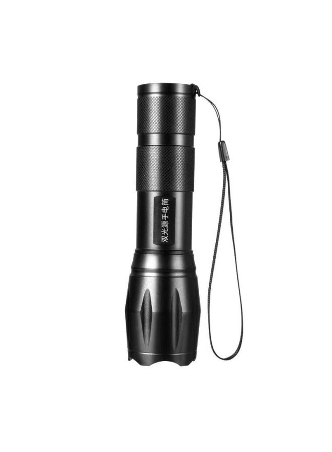 Loquat Photography Flashlight Three-light Source Four-light Multi-light Source RGB Fill Light Atmosphere Handheld Creative Spotlight-Color:White Single Light Source - Image 1