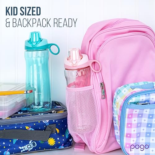 Pogo BPA-Free Tritan Plastic Water Bottle with Chug Lid,18 Oz, Teal - Image 5